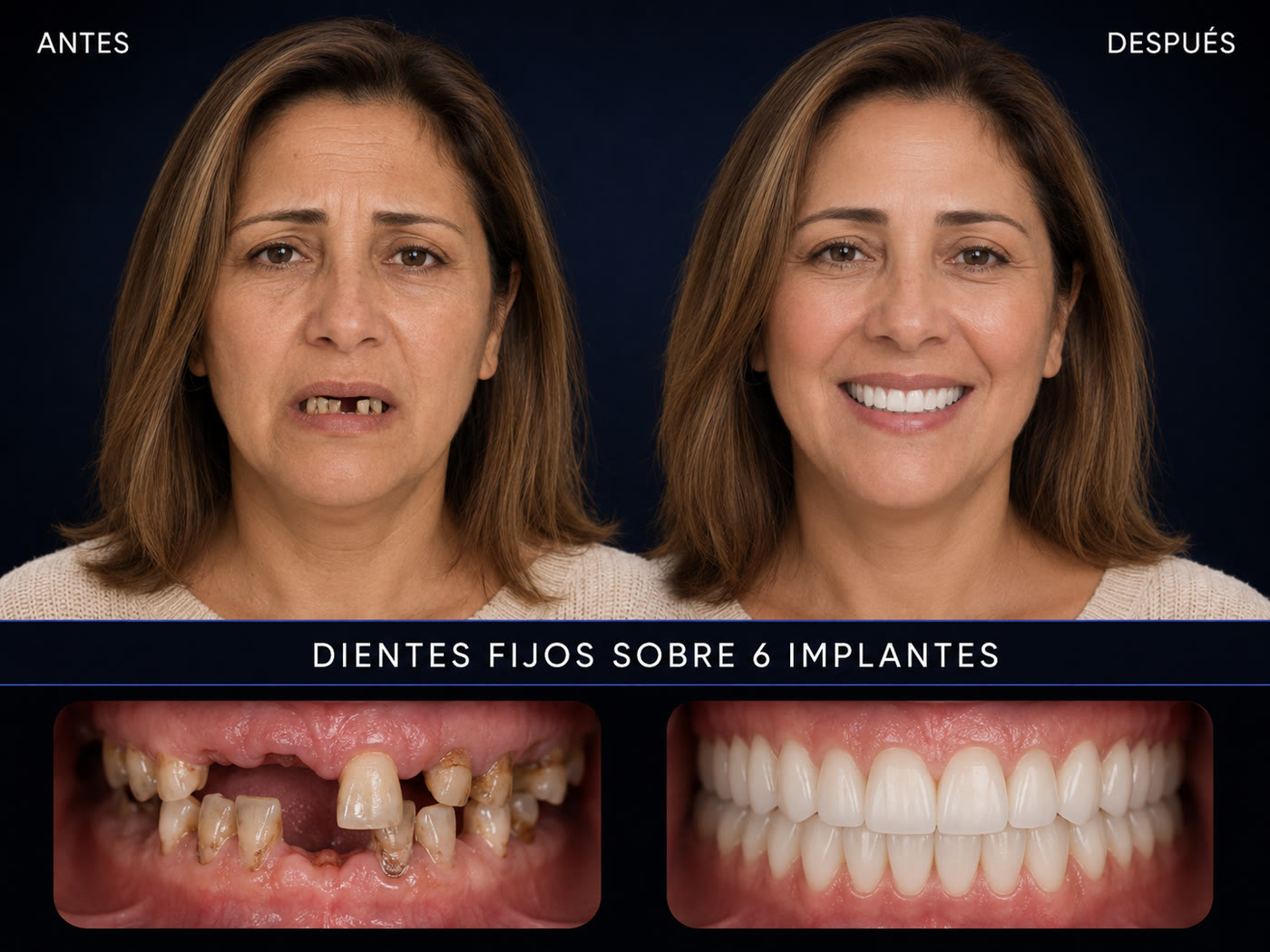 Antes y después — All-on-6